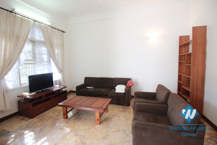 Lakeside house with small yard and nice terrace for rent in Tay Ho